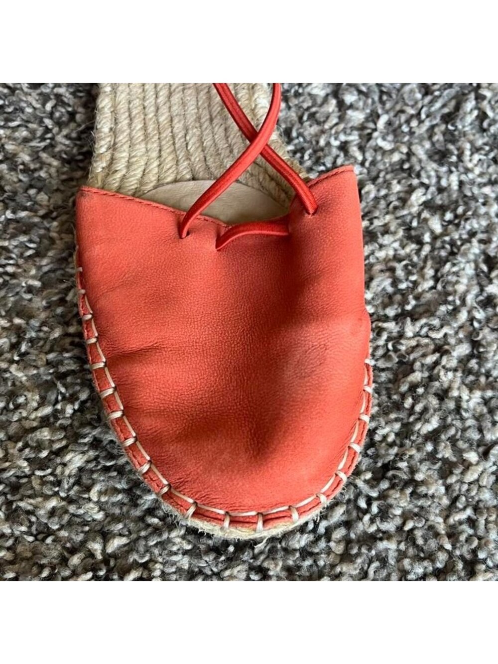 Eileen Fisher Orange/Pink Espadrilles Size 6.5 Summer Vacation Beach Holiday - Picture 7 of 7